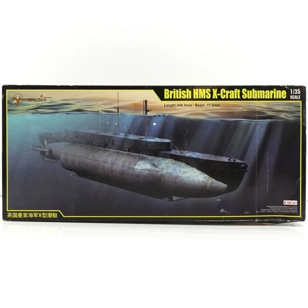 Merit International British HMS X-Craft Submarine 1/35 Model Kit Open Box